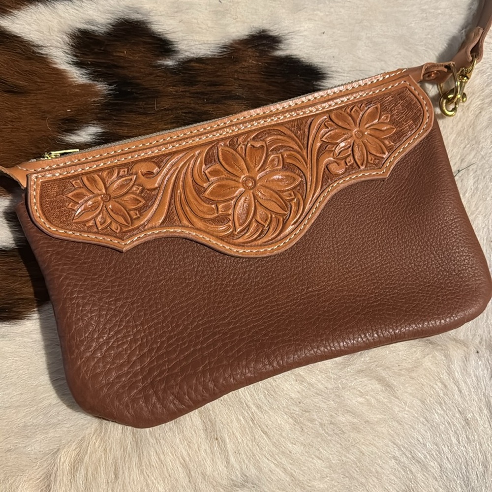 Hand-Tooled Leather Purse by North Fork Leather